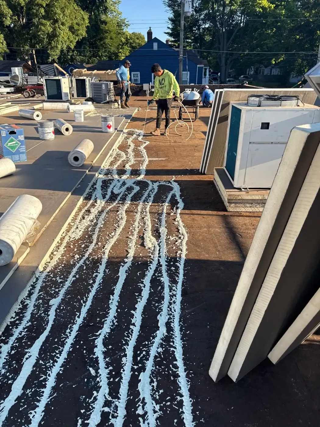 Membrane repair completed in Lockerbie Square